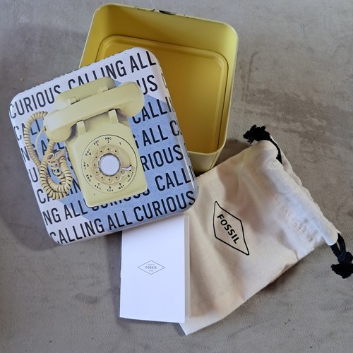 Fossil jewellery tin box - jewellery,