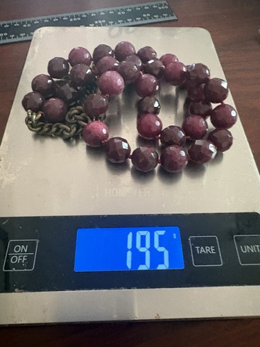 Purple beaded fossil bronze - purple,