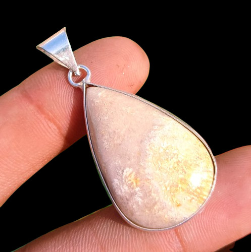 Fossil coral gemstone handmade - coral,