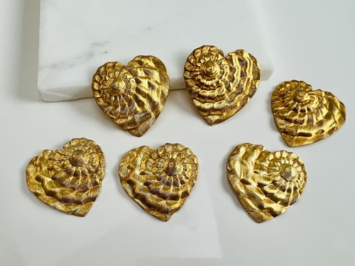 Vintage ammonite heart sea - vintage,