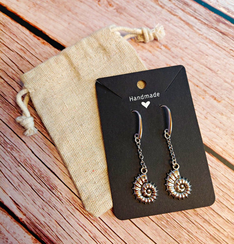 New silver plated - silver, ammonite