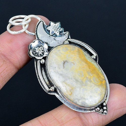 Fossil coral gemstone handmade - gemstone,