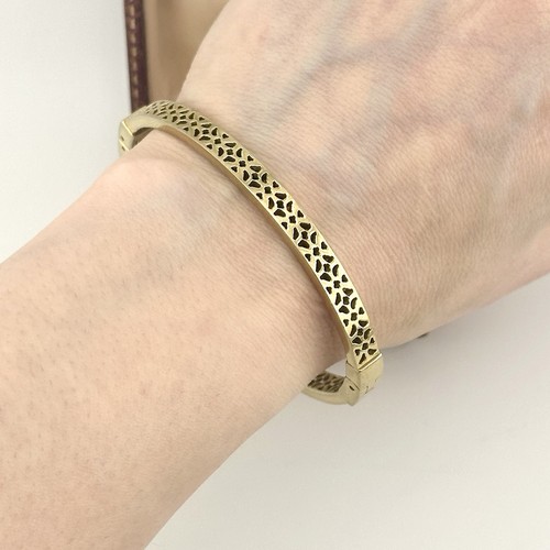 Vintage fossil gold - vintage, bangle
