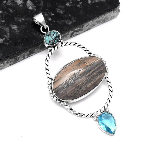 Fossilized dendrite agate - fossilized,
