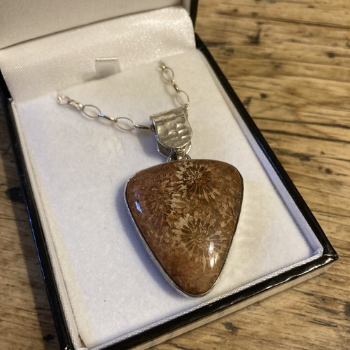 Fossil coral gemstone handmade - gemstone,